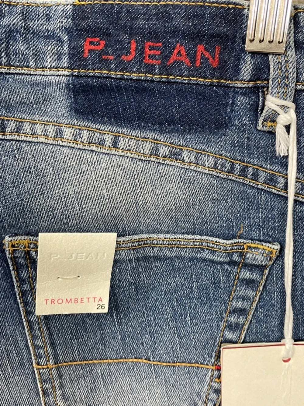 NWT P Jean Christie Celestial Chain Star Kick Crop Flare Jeans Sz 26
